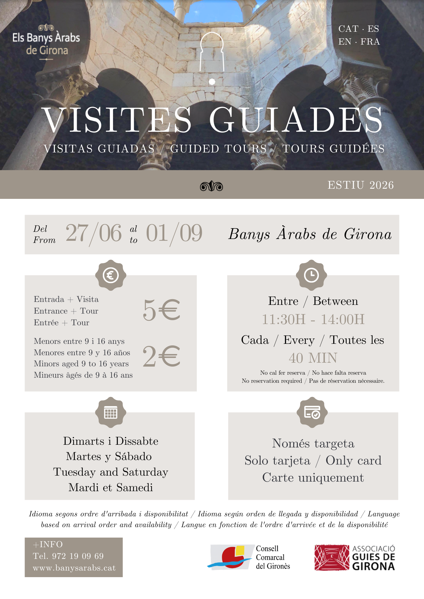 Visites Banys Estiu 2026